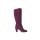 Marken-Weitschaft-Veloursleder-Stiefel, pflaume