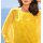 Georgettebluse m. eingenähtem Top, sonnengelb
