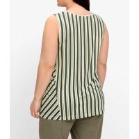 A-Linien-Jerseytop, hellkhaki-gestreift