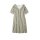 Jersey striped dress, light khaki/ ecru
