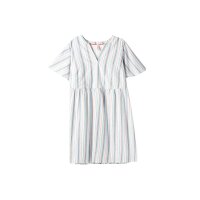 Summer dress, ecru-striped