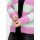 Marken-Flausch-Wollstrickjacke, pink-mint