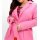 Boucle wool coat with belt, pink