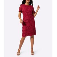 Cocktail dress with lace, cherry