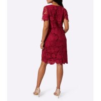 Cocktail dress with lace, cherry