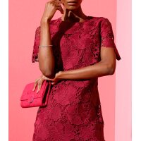 Cocktail dress with lace, cherry
