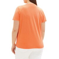 Marškinėliai su spauda, ​​mango spalvos