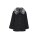 Maken-Woll-Jacke m. Pelzimitat-Kragen, schwarz