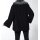 Maken-Woll-Jacke m. Pelzimitat-Kragen, schwarz