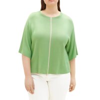 Marken-Halbarm-Pullover, mint