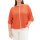 Sweater with half sleeves, coral