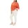 Sweater with half sleeves, coral