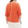 Sweater with half sleeves, coral
