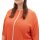 Sweater with half sleeves, coral