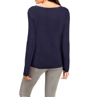 Sweater with embroidery, midnight blue