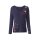 Sweater with embroidery, midnight blue