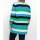 Long cardigan with block stripes, multicolour