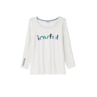 Pullover mit Wordingprint, weiß
