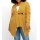 Cardigan with scarf collar, mustard yellow