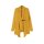 Cardigan with scarf collar, mustard yellow