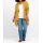 Cardigan with scarf collar, mustard yellow
