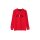 Kapuzenpullover mit Wordingprint, mohnrot