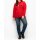 Kapuzenpullover mit Wordingprint, mohnrot
