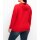 Kapuzenpullover mit Wordingprint, mohnrot
