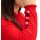 Kapuzenpullover mit Wordingprint, mohnrot