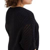 Marken-Bolero-Strickjacke, schwarz