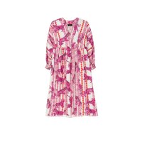 Maxi dress with allover print TIGER, pink