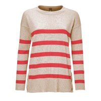Striped sweatshirt, beige-orange