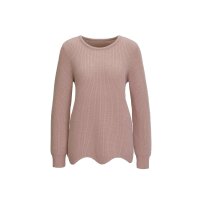 Sweter z wełny merino, różowy