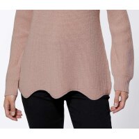 Sweter z wełny merino, różowy