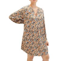 Marken-Kleid, grau-orange