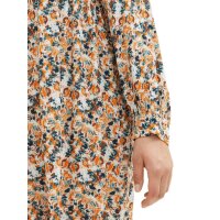 Marken-Kleid, grau-orange