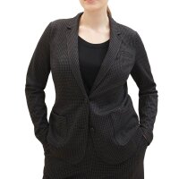 Marynarka jerseyowa ze wzorem, czarno-szara