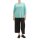 Marken-3/4-Arm-Strickshirt, türkis