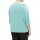 Marken-3/4-Arm-Strickshirt, türkis