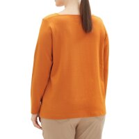 Square cut shirt, rust orange