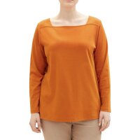 Square cut shirt, rust orange