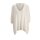 Poncho sweater with cashmere, offwhite