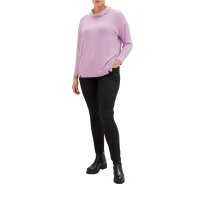 Sweter z golfem, mieszanka różu