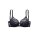 Underwire lace bra, glitter accesories, black