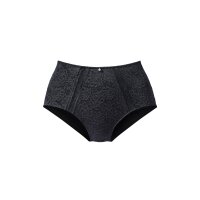 High waist lace slip with glitter, black