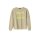 Sweatshirt with print and strass, beige
