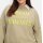 Sweatshirt with print and strass, beige