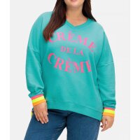 Sweatshirt, turquoise-multicolour
