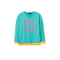 Sweatshirt, turquoise-multicolour