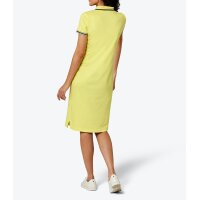 Modal dress with polo collar, lemon